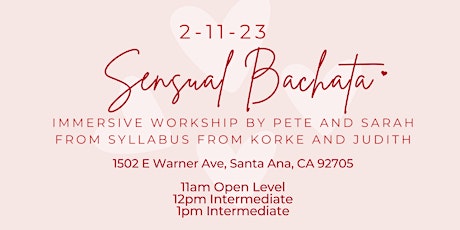 Immersive Sensual Bachata Master Workshop