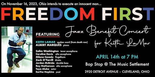 Freedom First: A Hometown Jazz Benefit Concert for Keith LaMar - CLEVELAND