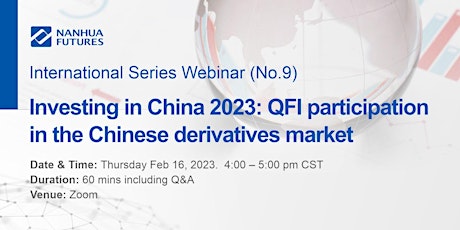 Investing in China 2023: QFI participation in Chinese derivatives market