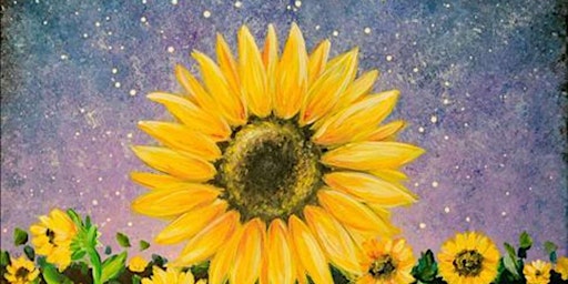 Imagem principal do evento Cosmic Sunflowers - Paint and Sip by Classpop!™