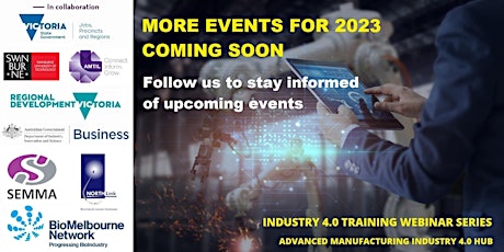 Advanced Manufacturing Industry 4.0 Hub - Training Webinars 2023 primary image