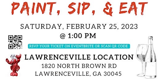Red Craw’s Paint, Sip & Eat | Lawrenceville Location