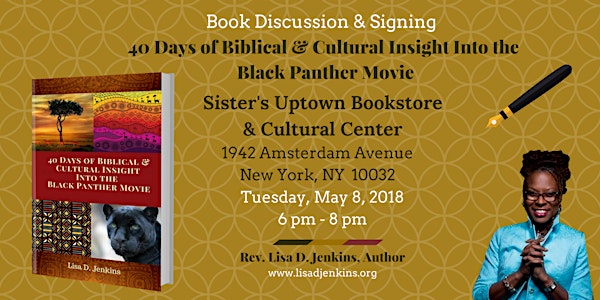 Book Discussion & Signing: "40 Days of Biblical & Cultural Insight into the Black Panther Movie