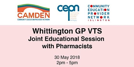 Whittington GP VTS Joint Educational Session with Pharmacists primary image