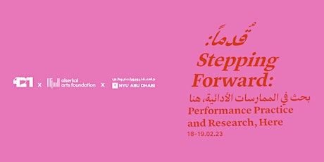 DAY 1: STEPPING FORWARD: Performance Research and Practice, Here