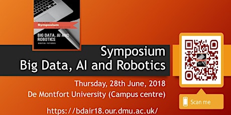 Big Data Artificial Intelligence and Robotics (BDAIR18) Symposium with lunch primary image