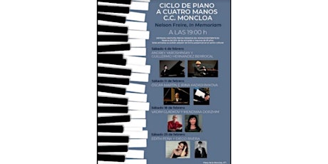 CICLO DE PIANO A CUATRO MANOS. EDITH PEÑA Y DIEGO RIVERA