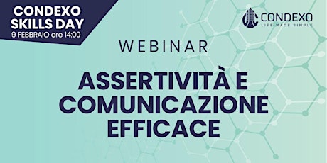 Condexo WEBINAR -  "Assertività e comunicazione efficace" primary image