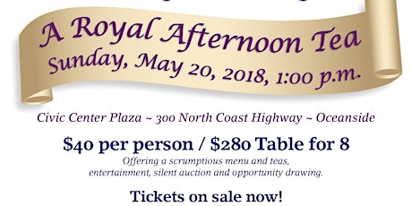 Royal Tea 2018 Presented by the Friends of the Oceanside Public Library primary image