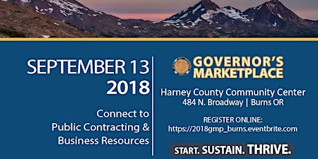 Connect to Public Contracting & Business Resources at Governor's Marketplace | Burns OR primary image