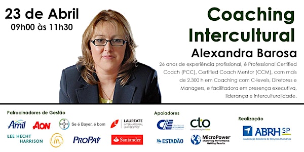 Palestra: "Coaching Intercultural" com Alexandra Barosa
