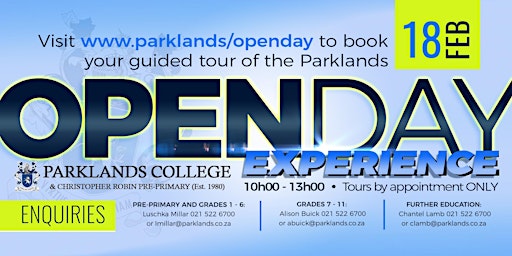 Parklands College Open Day - Senior Preparatory Faculty