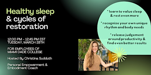 Healthy Sleep and Cycles of Restoration