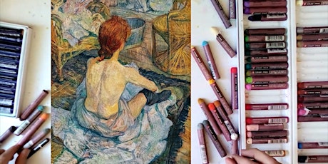 'La Toilette' by Toulouse-Lautrec - painting with oil pastels[LIVE in ZOOM]