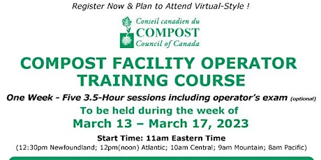 Compost Facility Operator Online Training Course