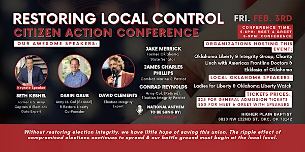 Restoring Local Control Citizen Action Conference
