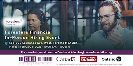 In-Person Hiring Event: Foresters Financial