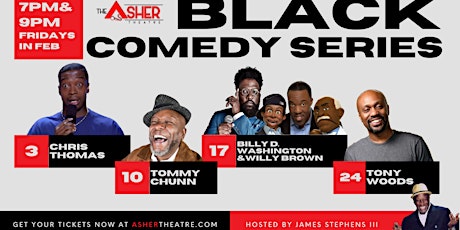 The Asher Theatre Presents Their Black History Month Comedy Series