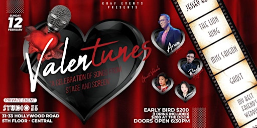 ValenTunes "A Celebration of Songs from Stage and