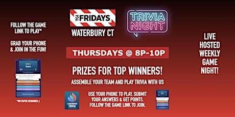 Trivia Game Night | TGI Fridays - Waterbury CT