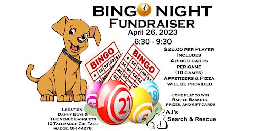 Bingo Night Fundraiser Spring 2023