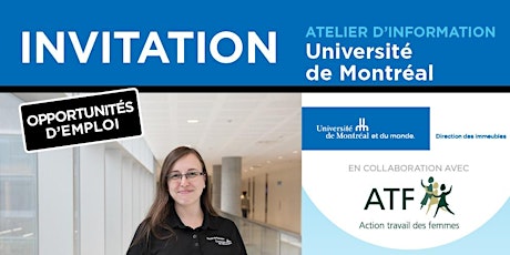 Atelier d’information | Direction des immeubles de l’Université de Montréal