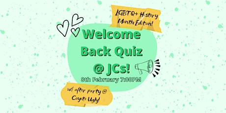 Welcome Back Quiz @ JC's primary image