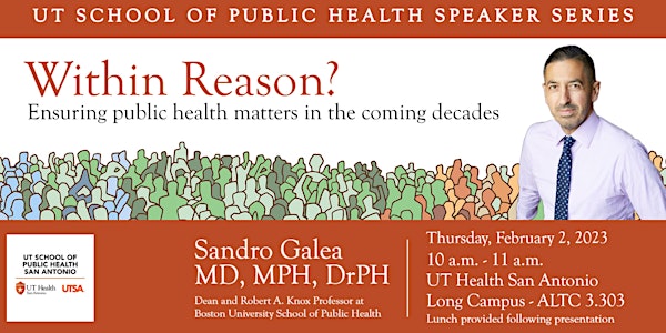 Public Health Speaker Series - Sandro Galea