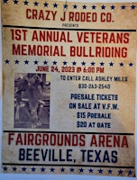 Imagem principal de 1st Annual Veterans  Memorial Bull Riding (VFW Post 9170) (Crazy J Rodeo)