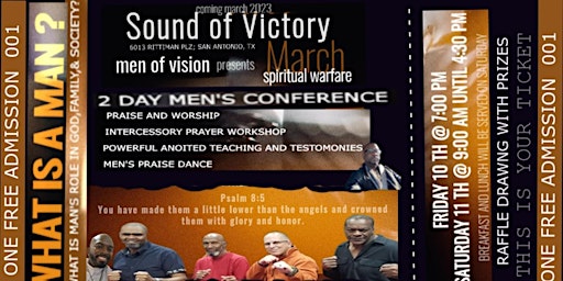 Sound of Victory Men of Vision 2 Day Conference "Spiritual Warfare“