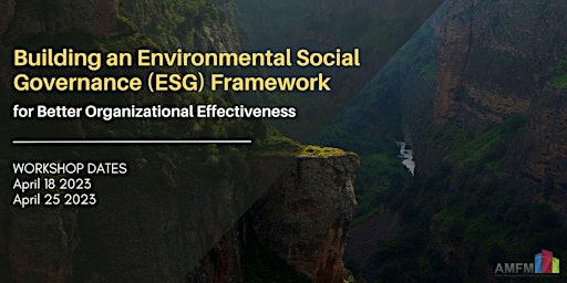 Building an Environmental Social Governance (ESG) Framework