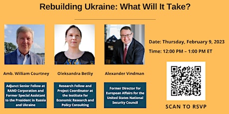 Rebuilding Ukraine: What Will It Take?