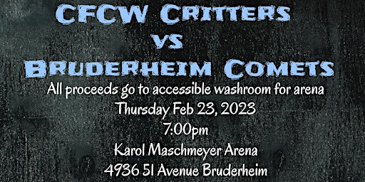CFCW CRITTERS VS BRUDERHEIM COMETS