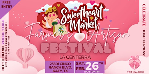 SWEETHEART FARMERS & ARTISAN FESTIVAL-(LA CENTERRA)