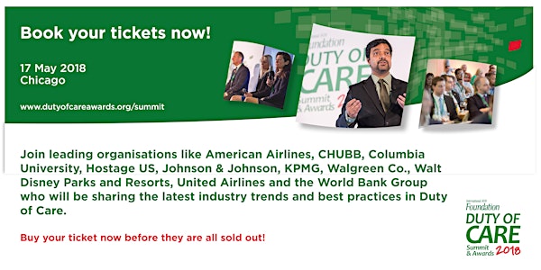 2018 Duty of Care Awards & Summit