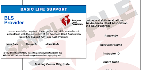 American Heart Association Basic Life Support (BLS)