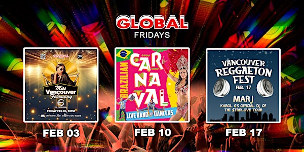 Global Fridays "GUESTLIST" (Reggaeton, Top 40s, EDM)