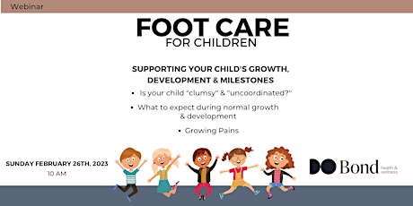 Webinar: Footcare for Children