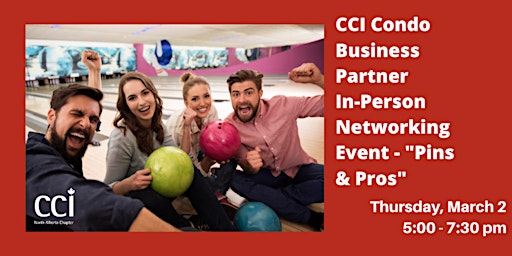 Condo Business Partner In-Person Networking Event - "Pins & Pros"