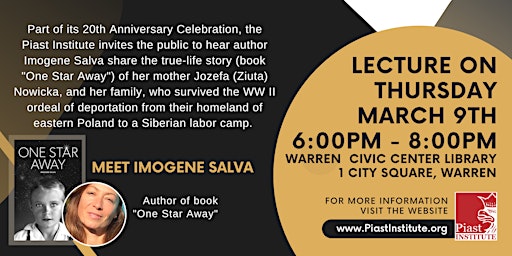 One Star Away Lecture by Author Imogene Salva