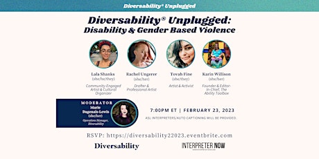 Diversability® Unplugged: Disability & Gender Based Violence