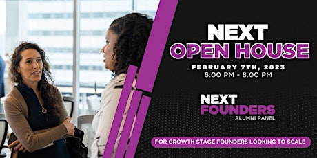 NEXT Canada Open House | Apply to NEXT Founders!