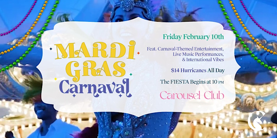 Mardi Gras Carnaval at Carousel Club - Gulfstream Park Hallandale Beach 
