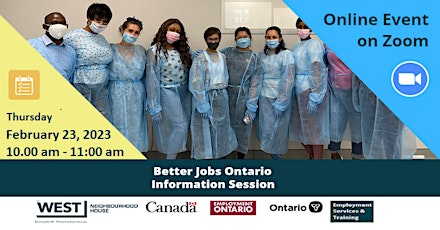 Better Jobs  Ontario( Second Career ) Info Session