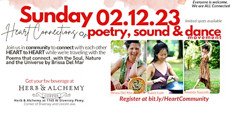 Poetry, Sound & Dance Movement at Herbs & Alchemy