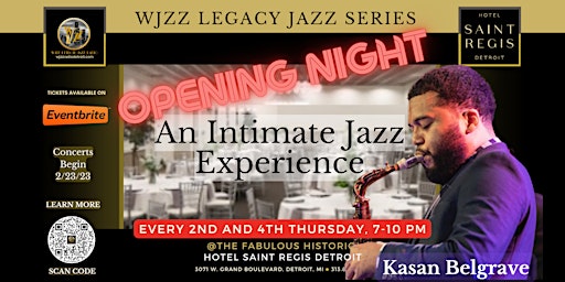WJZZ Legacy Jazz Series featuring Kasan Belgrave primary image