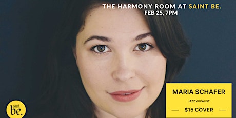 Jazz Vocalist, Maria Schafer LIVE @ The Harmony Room