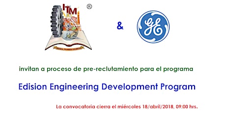 Imagen principal de TECNOLÓGICO DE MORELIA & GENERAL ELECTRIC invitan al PROGRAMA EDISON 2018