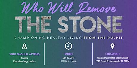 Remove The Stone: Championing Healthy Living from the Pulpit primary image