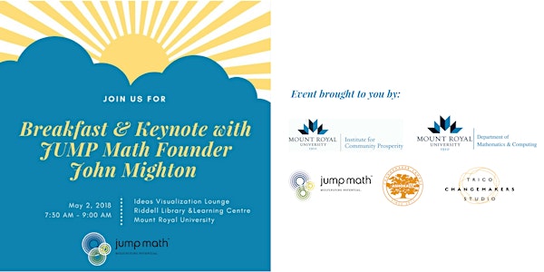 Breakfast & Keynote with JUMP Math Founder and Ashoka Fellow John Mighton